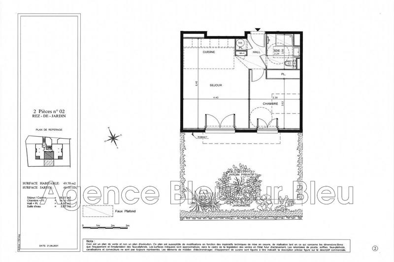Appartement - 50 m² - 2 pièces