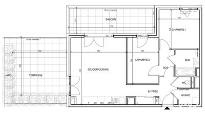 Appartement - 65 m² - 3 pièces