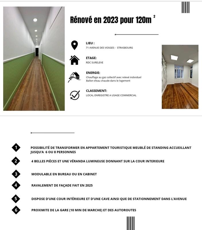 Appartement - 120 m² - 5 pièces