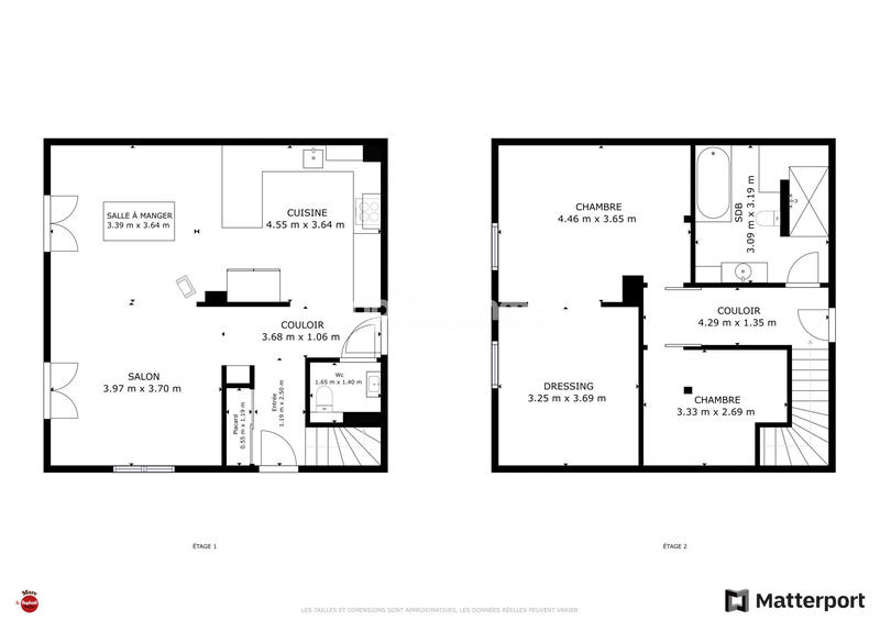 Appartement - 92 m² - 3 pièces