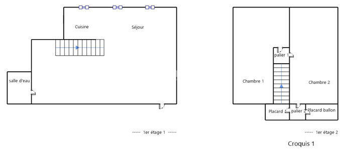 Duplex - 43 m² - 3 pièces