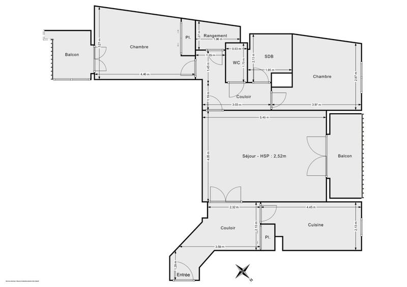 Appartement - 78 m² - 3 pièces