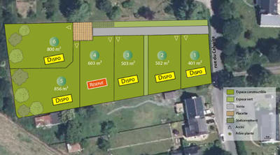 Terrain constructible - 401 m²