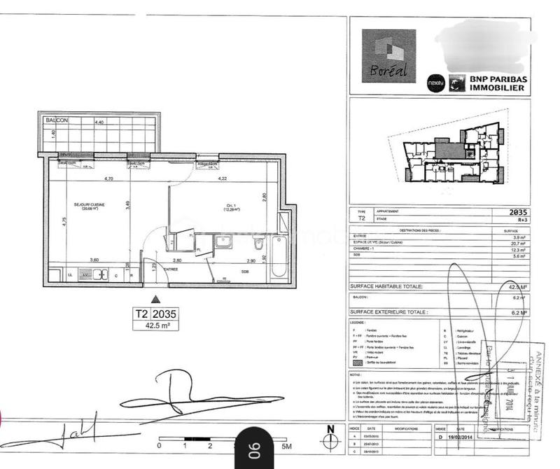 Appartement - 42 m² - 2 pièces