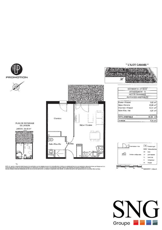 Appartement - 41 m² - 2 pièces