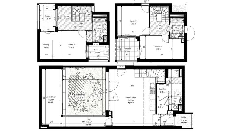 Maison de ville - 162 m² - 4 pièces