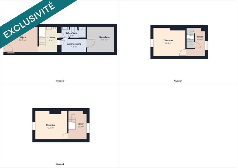 Maison - 67 m² - 4 pièces