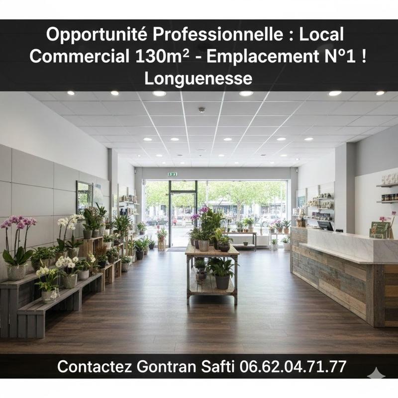 Local commercial - 130 m² - 3 pièces