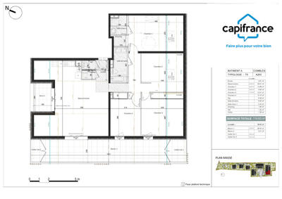 Appartement - 115 m² - 5 pièces