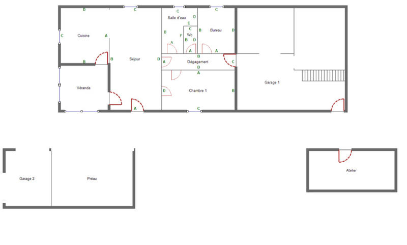 Maison de campagne - 83 m² - 5 pièces