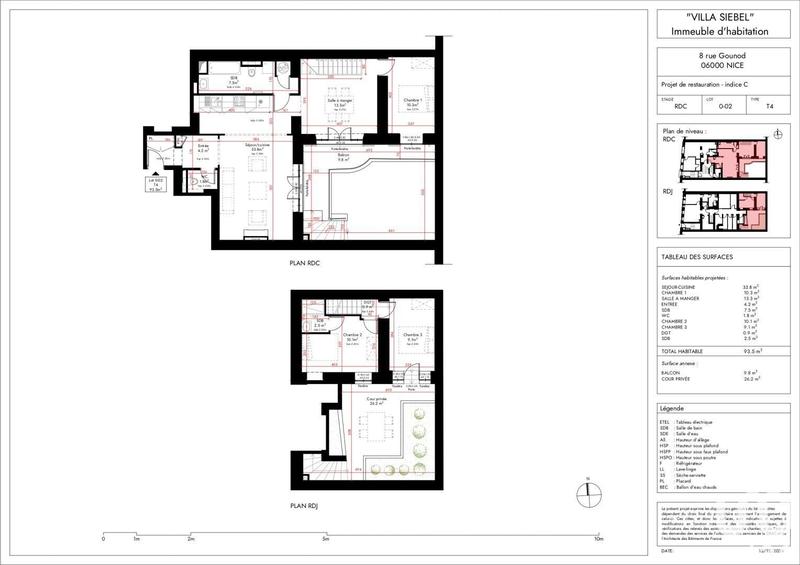 Duplex - 94 m² - 4 pièces