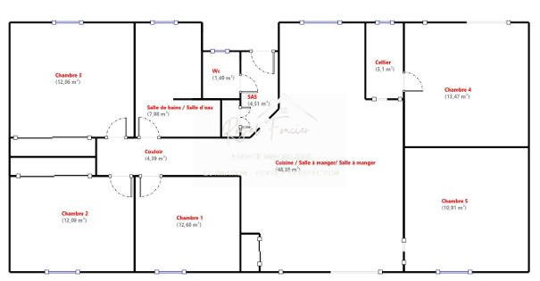 Maison - 133 m² - 6 pièces