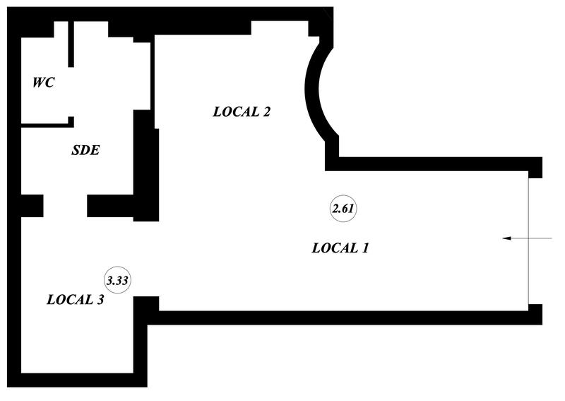 Local commercial - 38 m² - 1 pièce