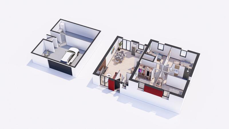 Maison - 85 m² - 6 pièces