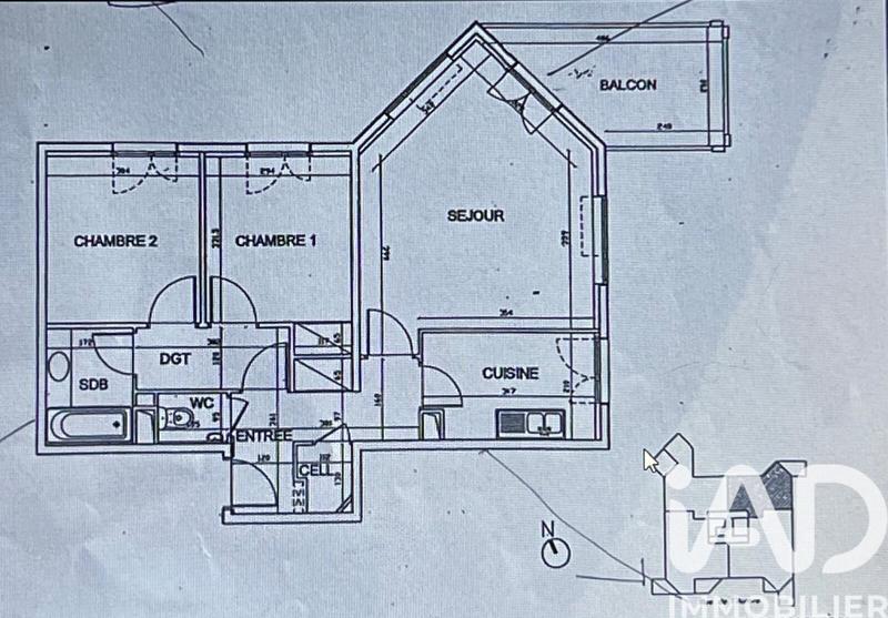 Appartement - 68 m² - 3 pièces