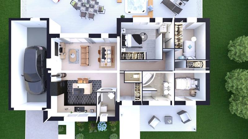 Maison - 110 m² - 4 pièces