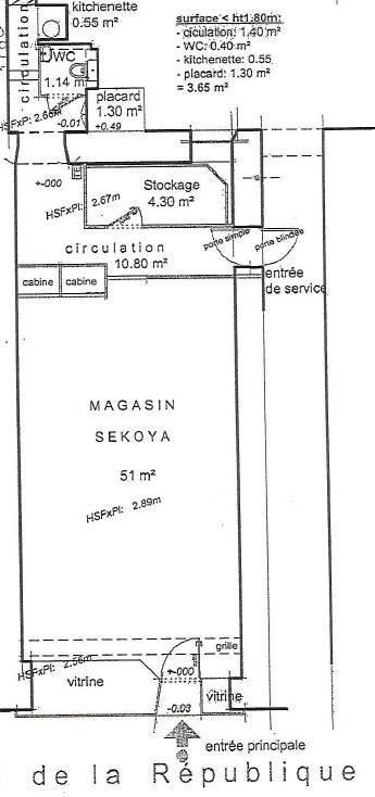 Local commercial - 78 m² - 2 pièces