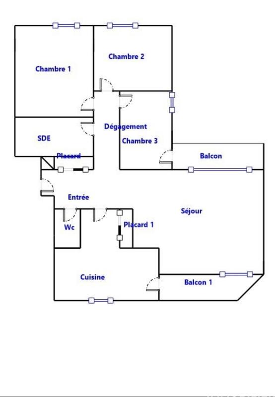 Appartement - 88 m² - 4 pièces