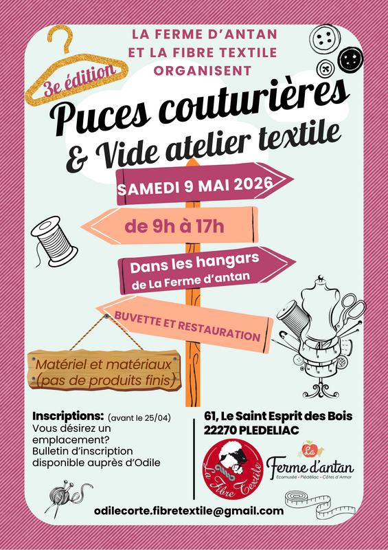 3ème puces couturières et vide-atelier textile