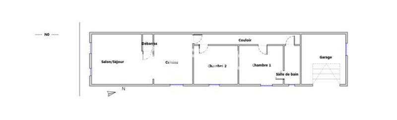 Maison - 80 m² - 3 pièces