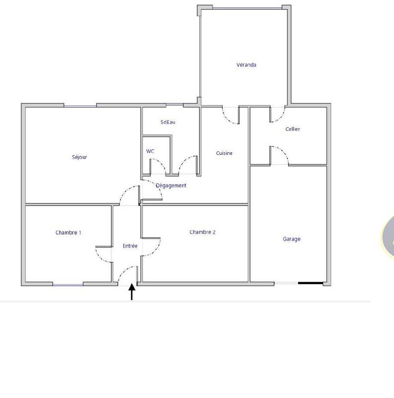 Maison - 56 m² - 3 pièces