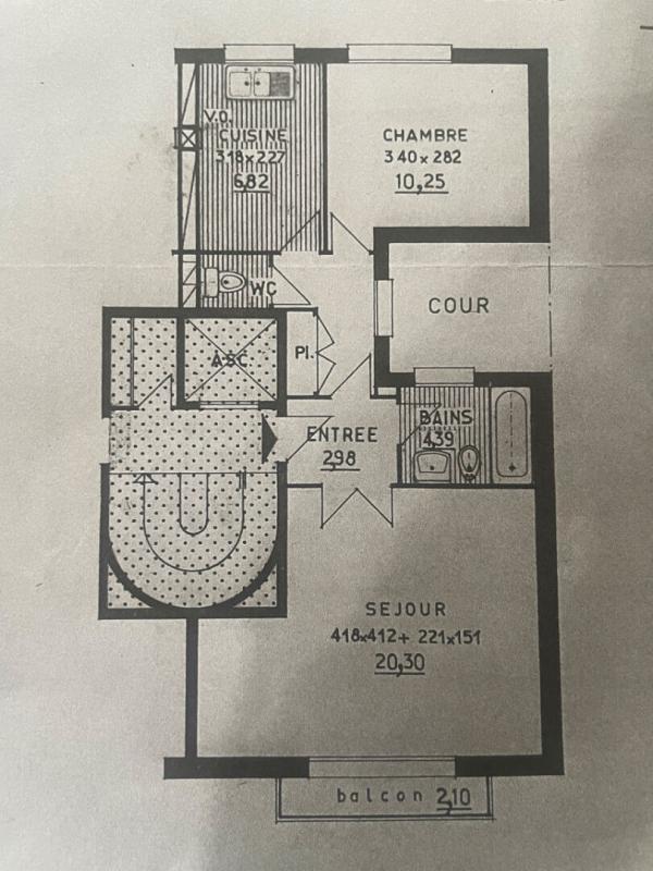 Appartement - 49 m² - 2 pièces