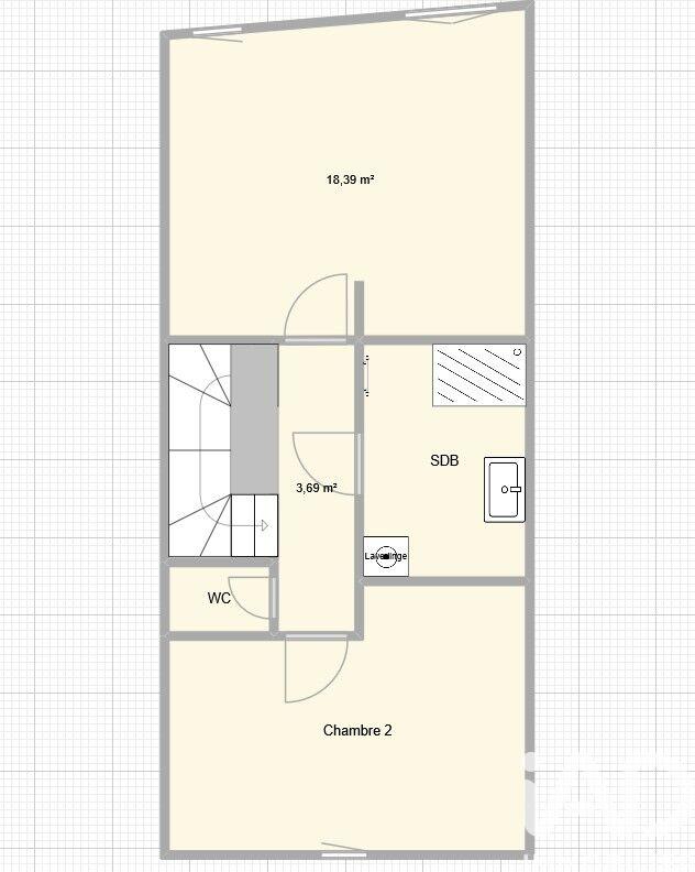 Maison de ville - 120 m² - 6 pièces