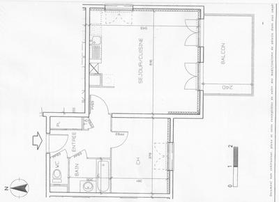 Appartement - 48 m² - 2 pièces