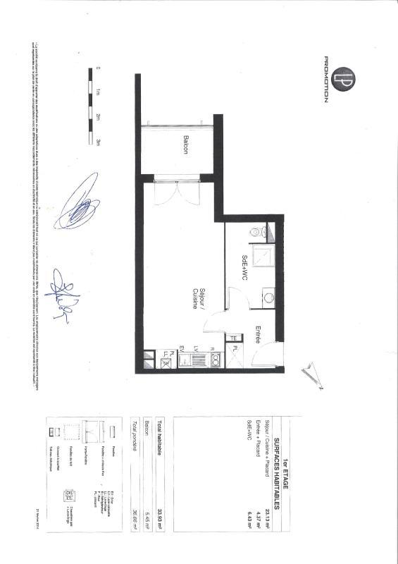 Appartement - 34 m² - 2 pièces