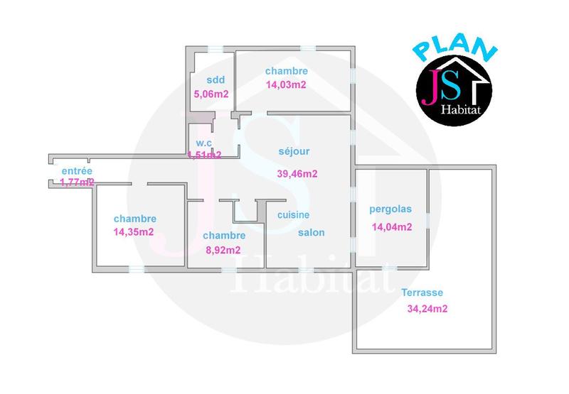 Appartement - 91 m² - 4 pièces