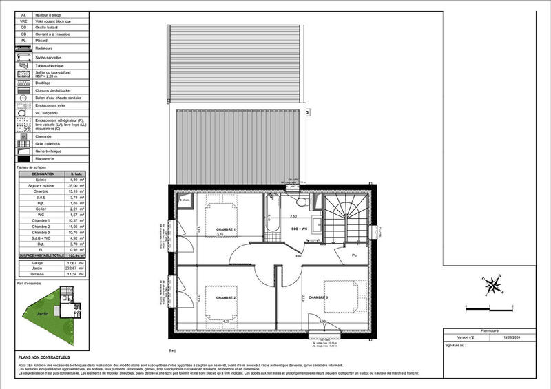 Maison - 104 m² - 5 pièces
