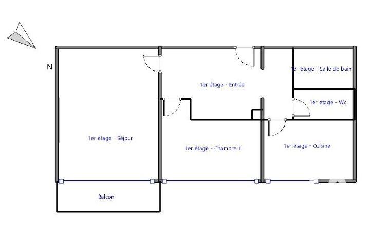 Appartement - 50 m² - 3 pièces