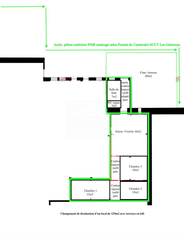 Loft - 131 m² - 5 pièces