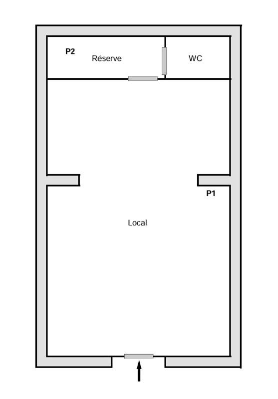 Local commercial - 31 m² - 1 pièce