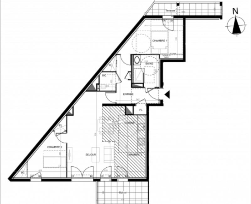 Appartement - 79 m² - 3 pièces