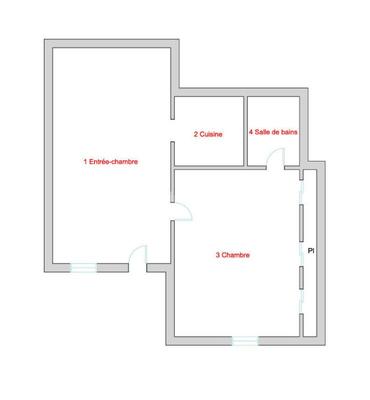 Appartement - 25 m² - 2 pièces
