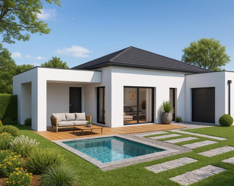 Maison - 90 m² - 5 pièces