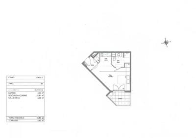 Appartement - 31 m² - 1 pièce