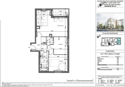 Appartement - 63 m² - 3 pièces