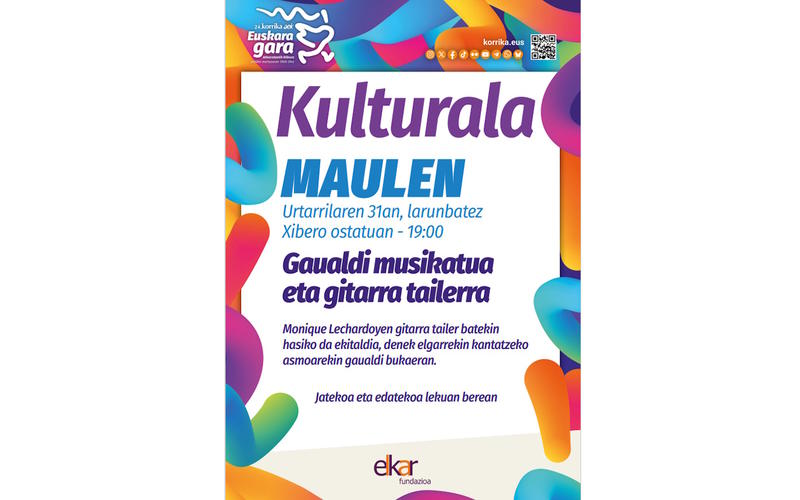 Korrika kültüra : soirée musicale