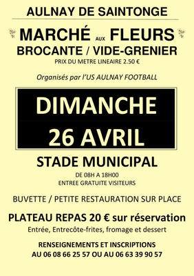 Brocante - vide-grenier - marché aux fleurs