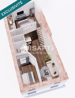 Appartement - 64 m² - 3 pièces