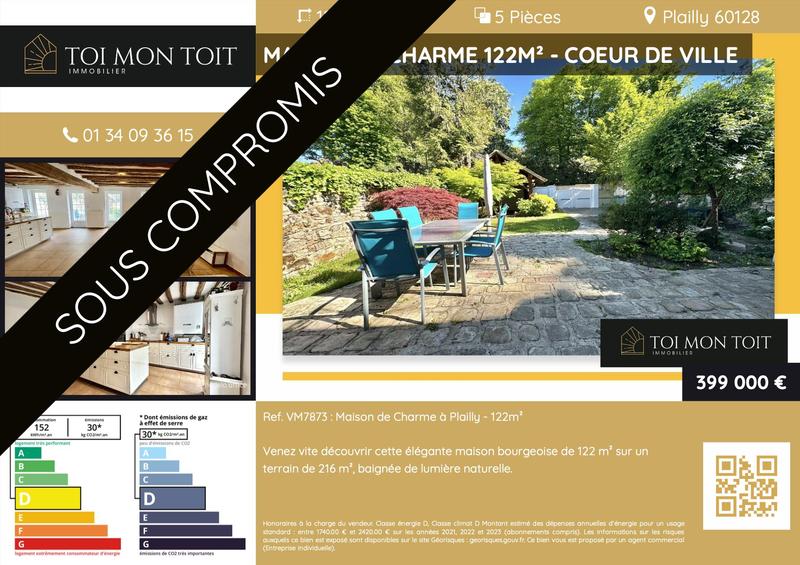 Maison - 122 m² - 5 pièces