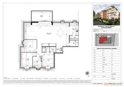 Appartement - 122 m² - 4 pièces