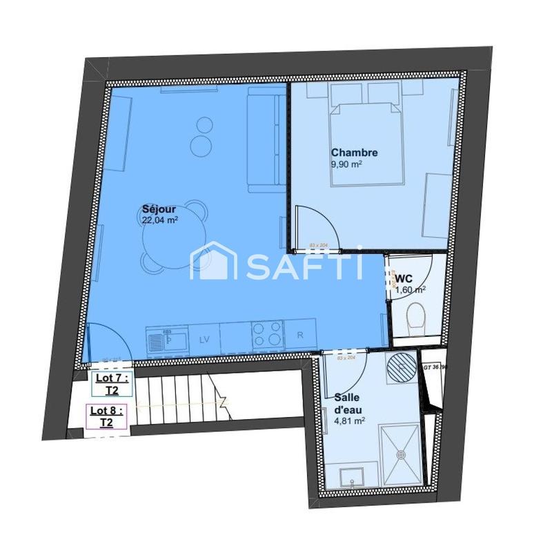 Appartement - 39 m² - 2 pièces