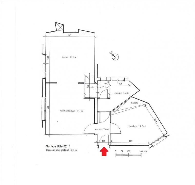 Appartement - 52 m² - 2 pièces