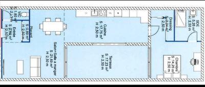 Appartement - 66 m² - 2 pièces