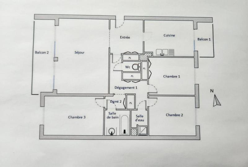 Appartement - 91 m² - 4 pièces