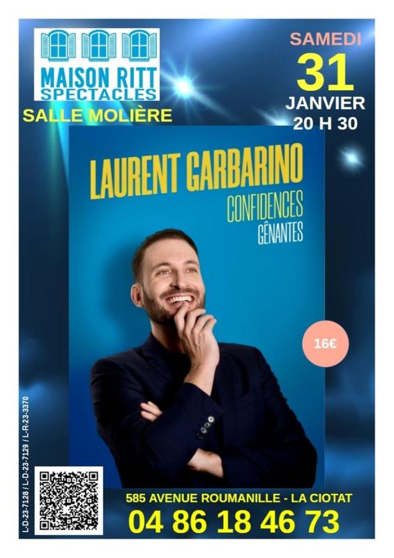 Spectacle de stand-up Confidences Gênantes de Laurent Garbarino