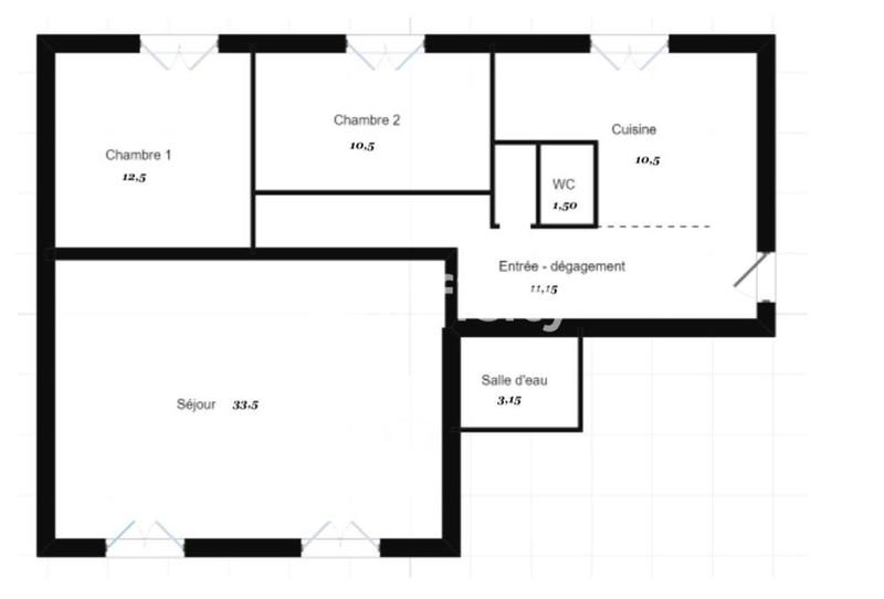 Appartement - 83 m² - 4 pièces